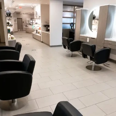 Hair stylist chairs at our Polaris Salon