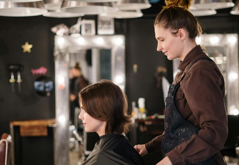 Training program at our academy salon