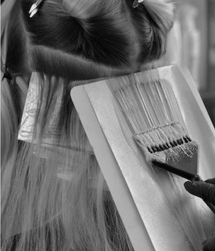 Hair color service